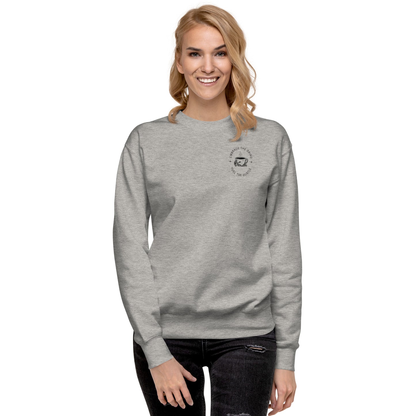 Caffeine Embrace Skeleton Coffee Women's Sweatshirt