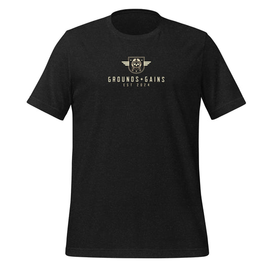 Classic Grounds and Gains Casual Simple T-Shirt