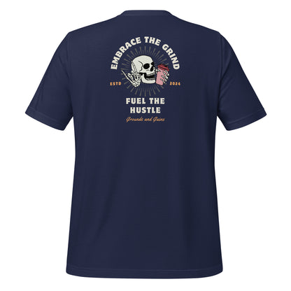 Embrace The Grind Skull Workout T-Shirt