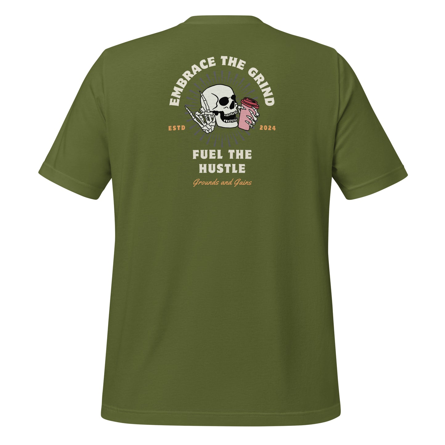 Embrace The Grind Skull Workout T-Shirt