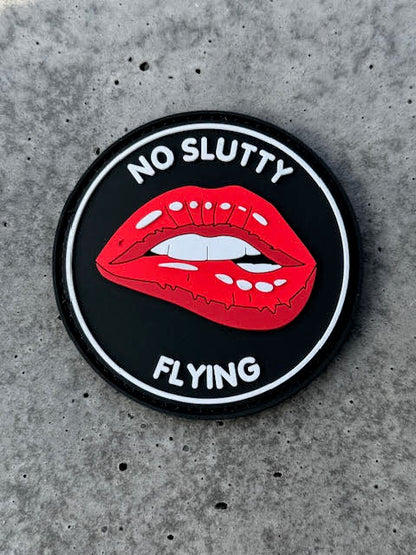 No Slutty Flying Military Aviation PVC Patch